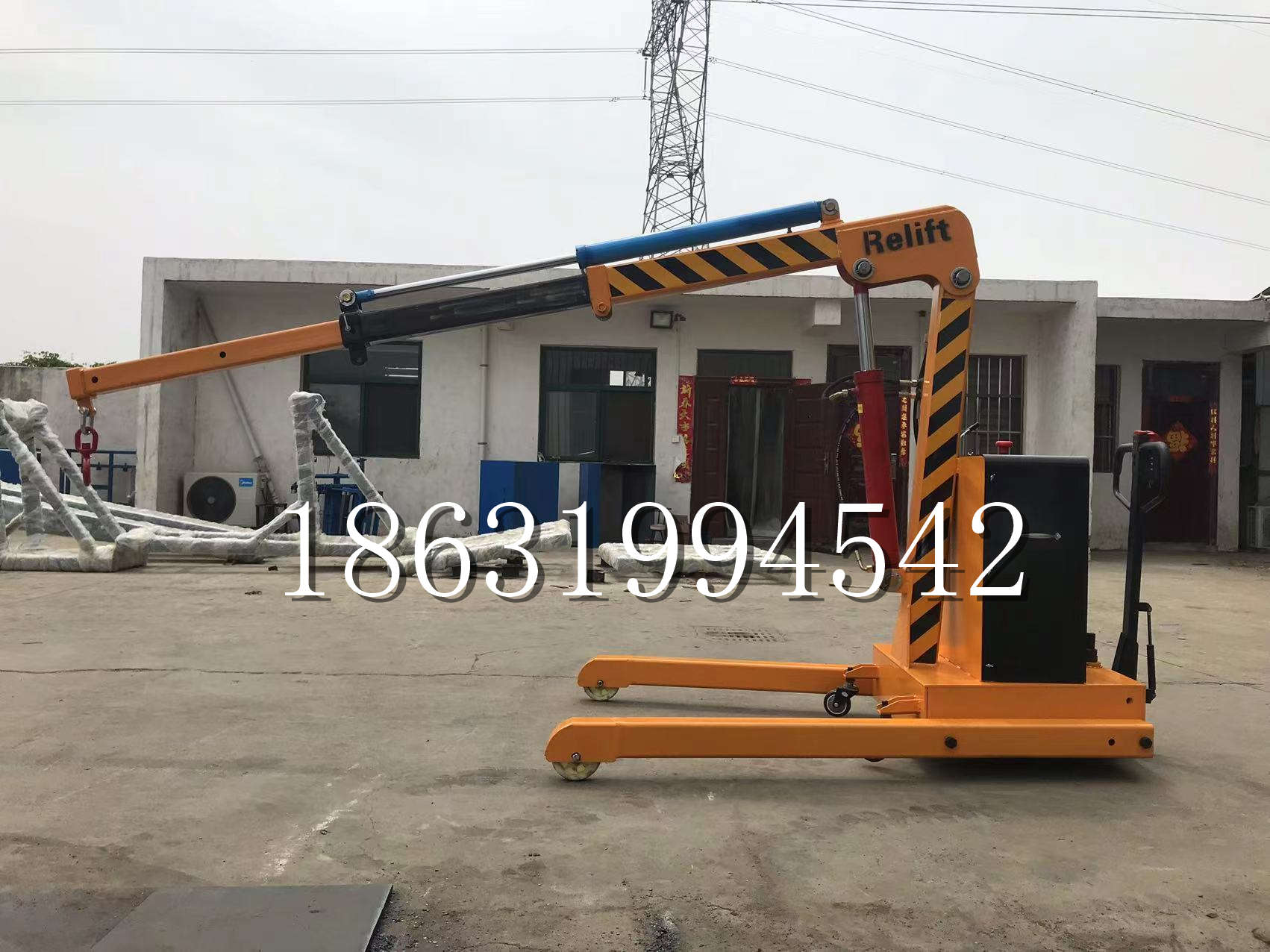 邯山区久征定做3吨三轮随车吊 农用园林绿化移树吊 平板工程用小吊机